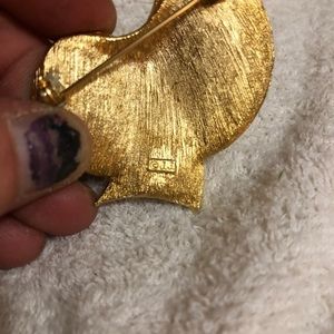 Antique JJ HEART BROOCH